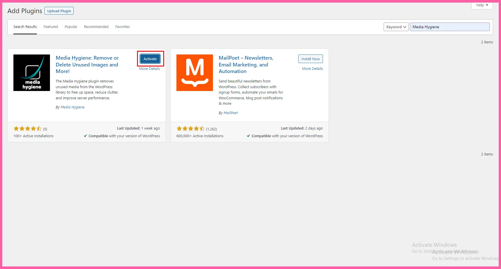 Media-Hygiene-Activate